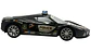 Carro Policía Luces Coche Auto Control Remoto Recargable Policía Negro - Miniatura 4
