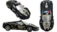 Carro Policía Luces Coche Auto Control Remoto Recargable Policía Negro - Miniatura 5