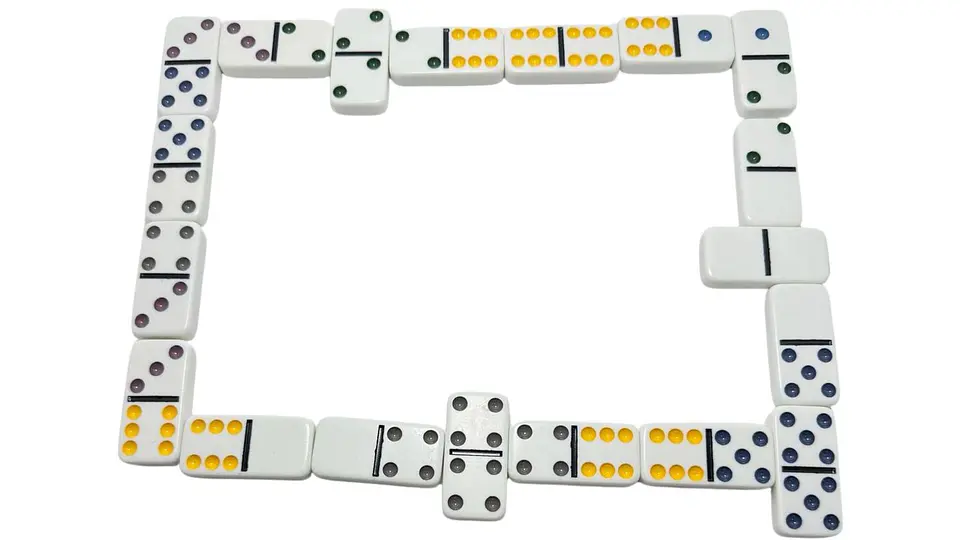 Dominó 55 Fichas Juego De Mesa Juego Estrategia Caja Fichas 1