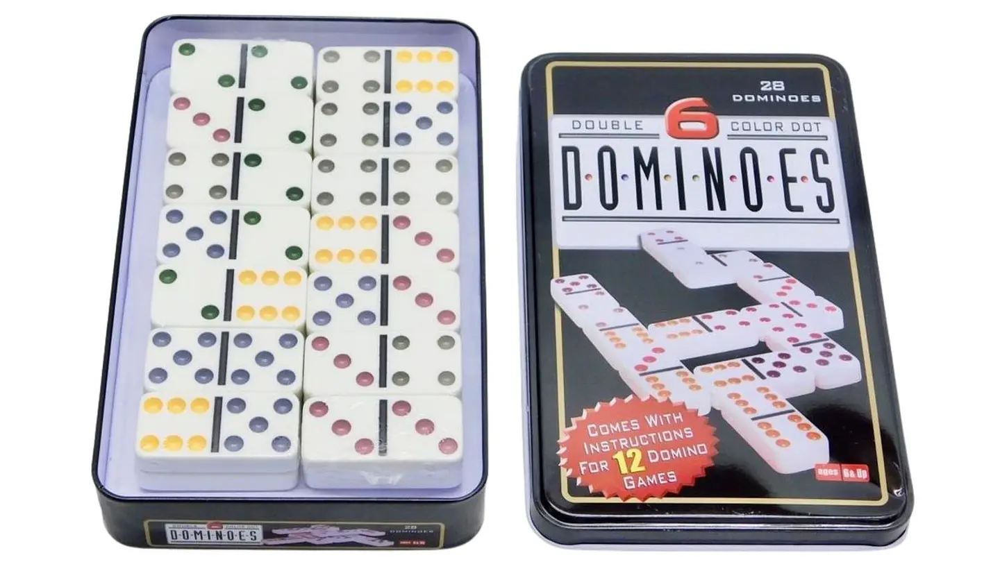 Dominó 55 Fichas Juego De Mesa Juego Estrategia Caja Fichas 3
