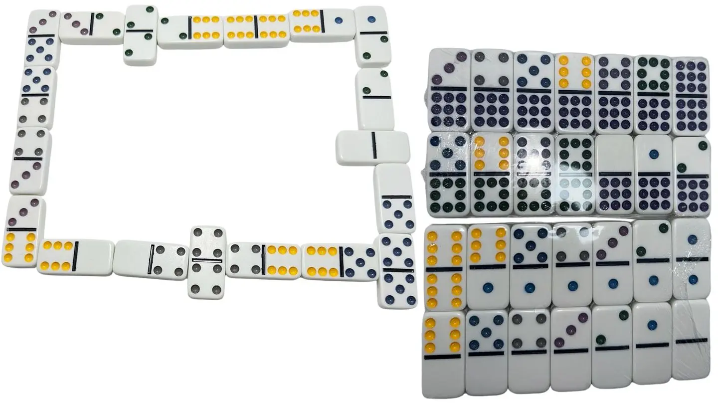 Dominó 55 Fichas Juego De Mesa Juego Estrategia Caja Fichas 4