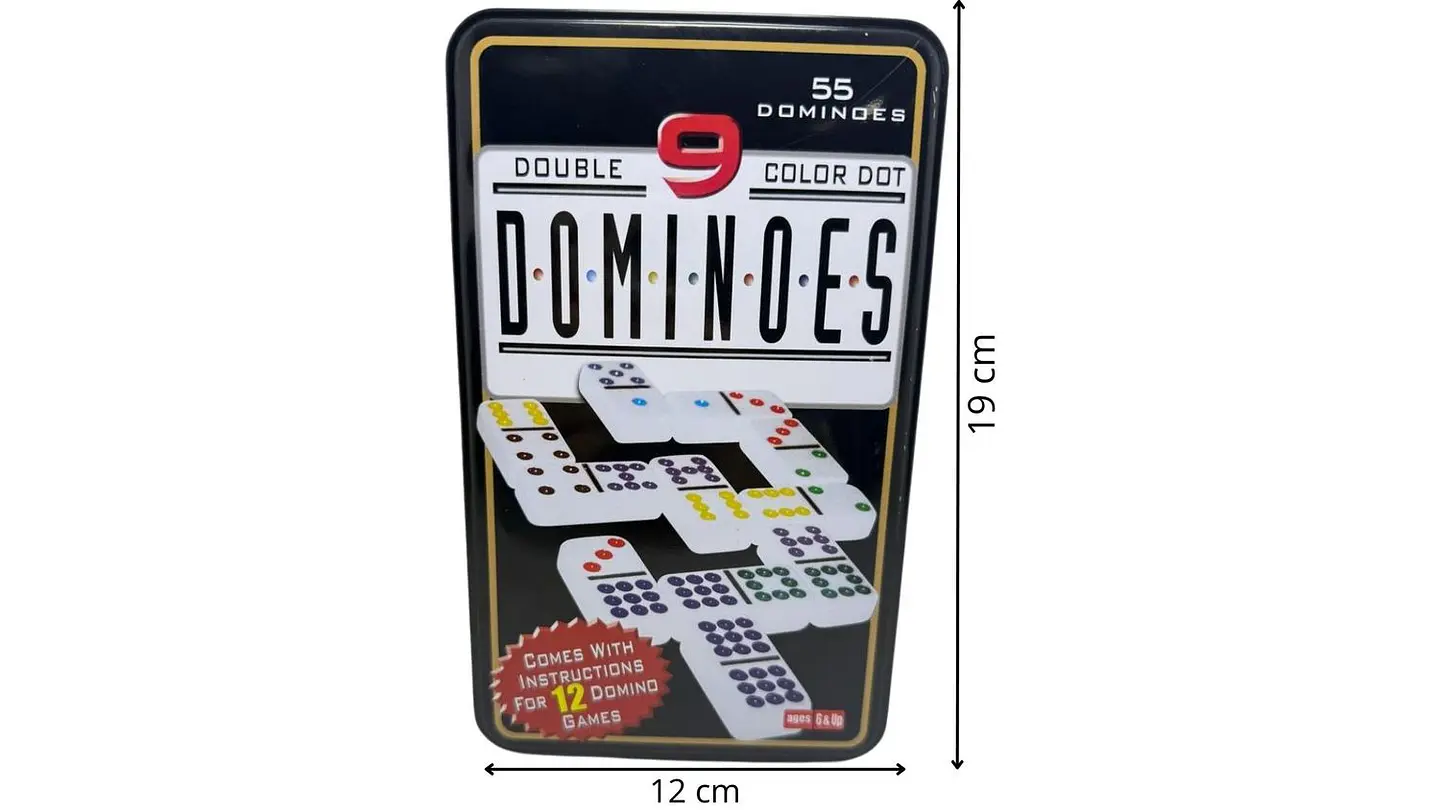 Dominó 55 Fichas Juego De Mesa Juego Estrategia Caja Fichas 6