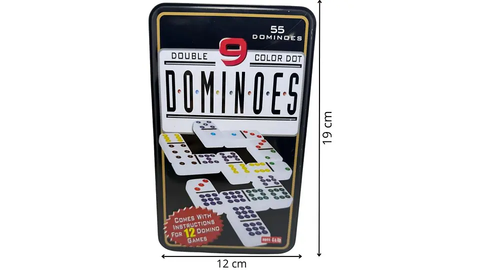 Dominó 55 Fichas Juego De Mesa Juego Estrategia Caja Fichas 6
