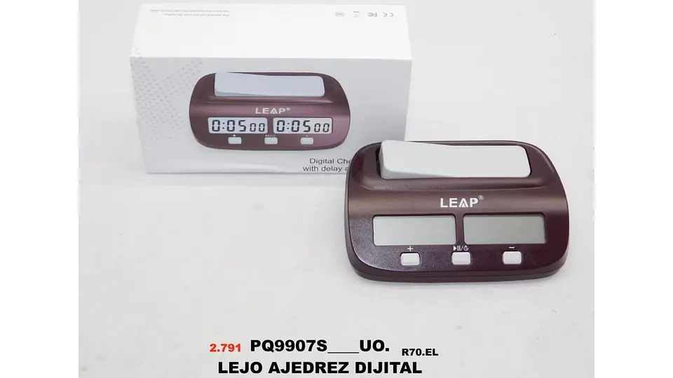 Temporizador Reloj Ajedrez Cronometro Digital Pantalla doble 7