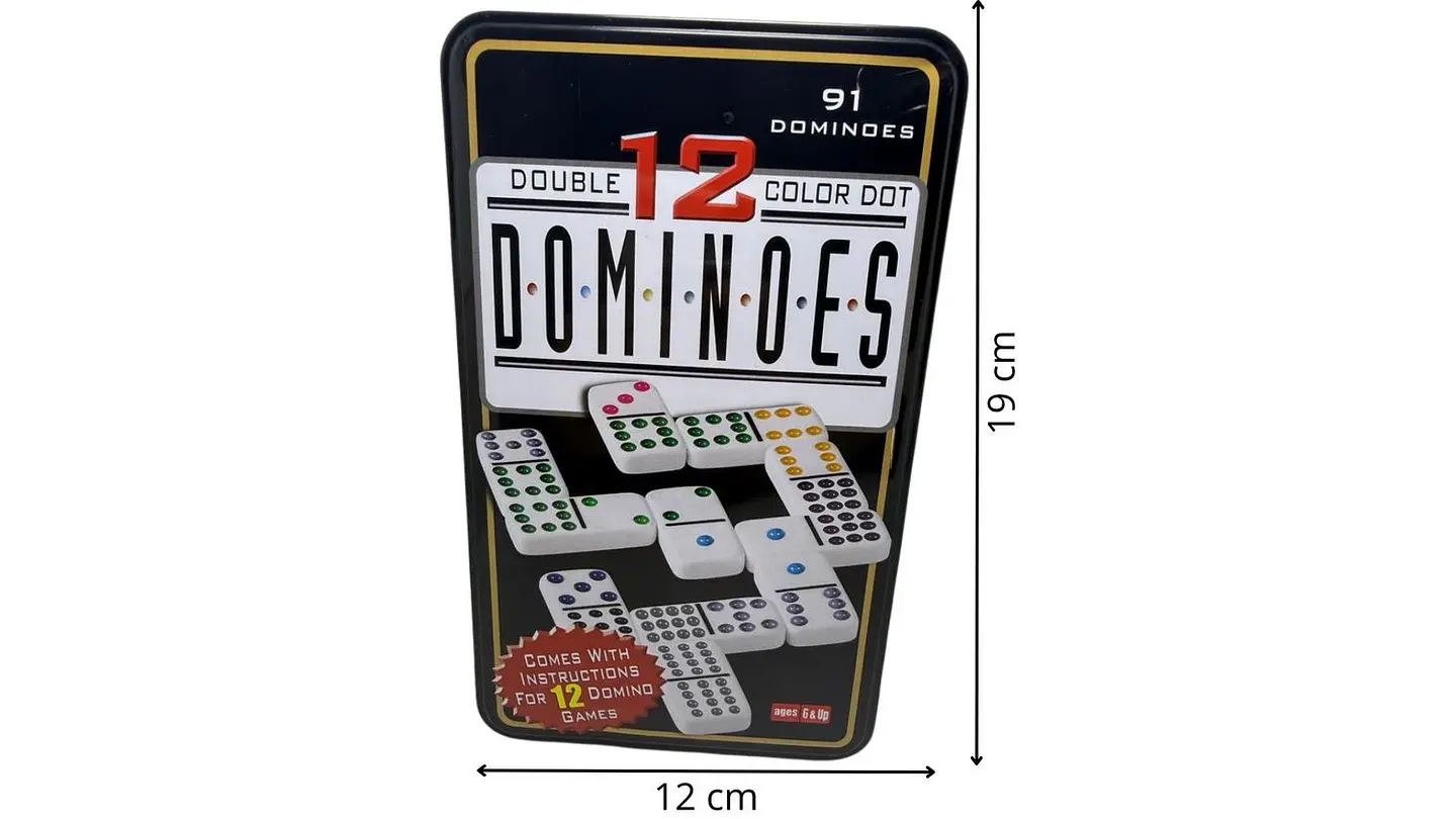 Dominó 91 Fichas Juego De Mesa Juegos Estrategia Caja Fichas 6