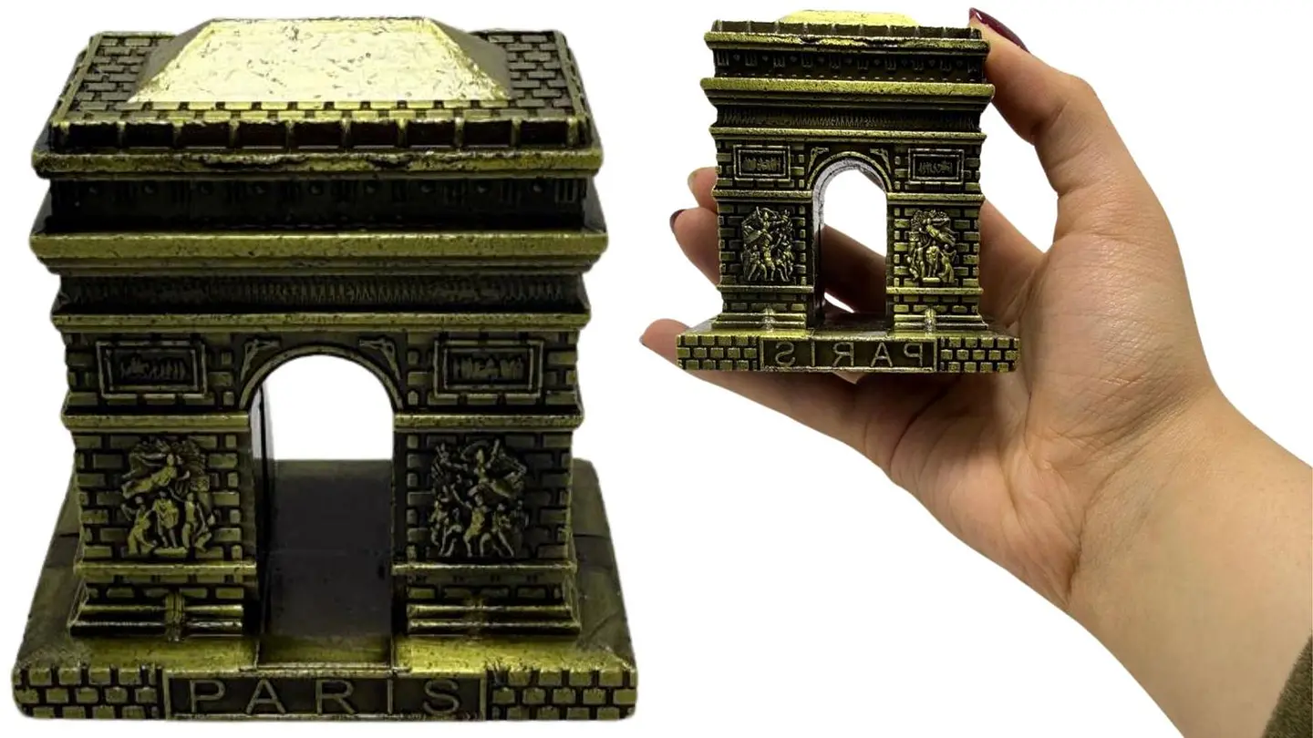 Arco Del Triunfo Bronce Decoración Hogar Paris Estatua 3