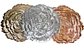 Individuales Comedor Forma Flor Juego X6Und Utensilio Cocina - Miniatura 3