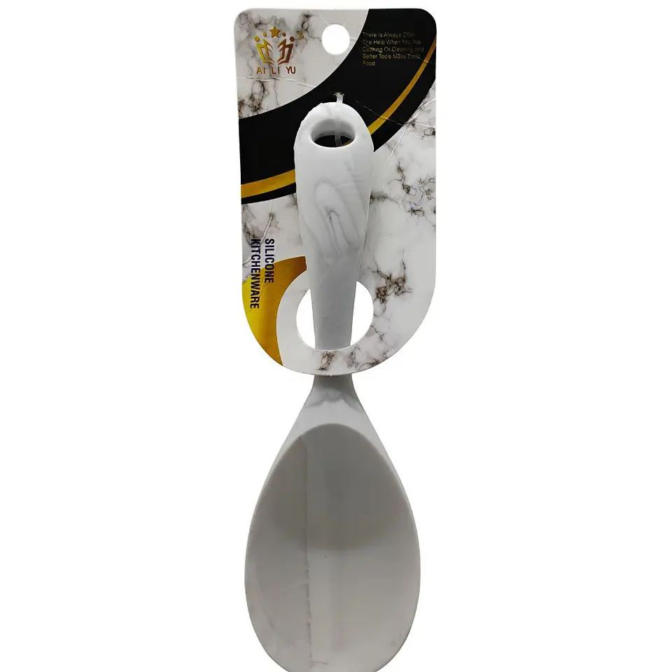 Cuchara De Cocina En Silicona Press Color Blanco Blanco 1