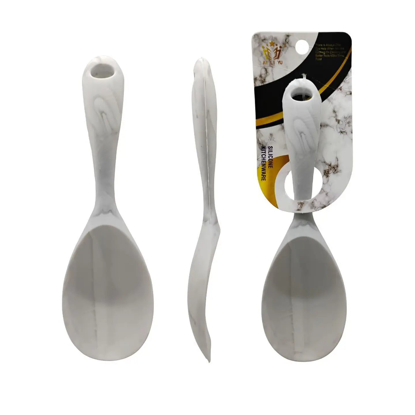 Cuchara De Cocina En Silicona Press Color Blanco Blanco 3