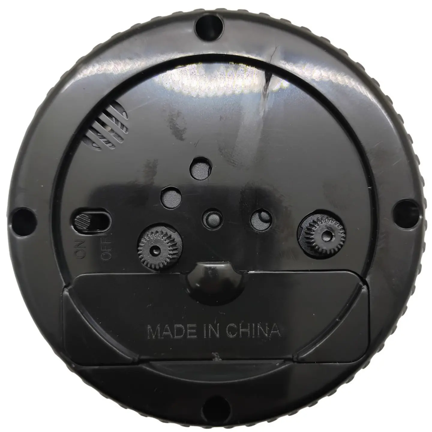 Reloj De Mesa Estilo Llanta Racing Auto Quartz Decorativo Negro 15v 3