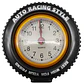 Reloj De Mesa Estilo Llanta Racing Auto Quartz Decorativo Negro 15v - Miniatura 4