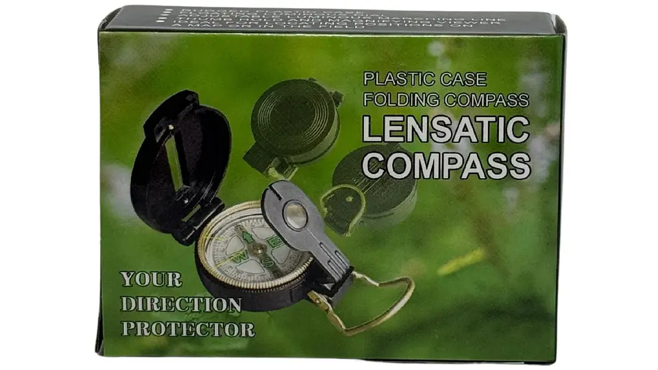 Brújula Lensática de marcha militar Bolsillo Portátil Compas 3