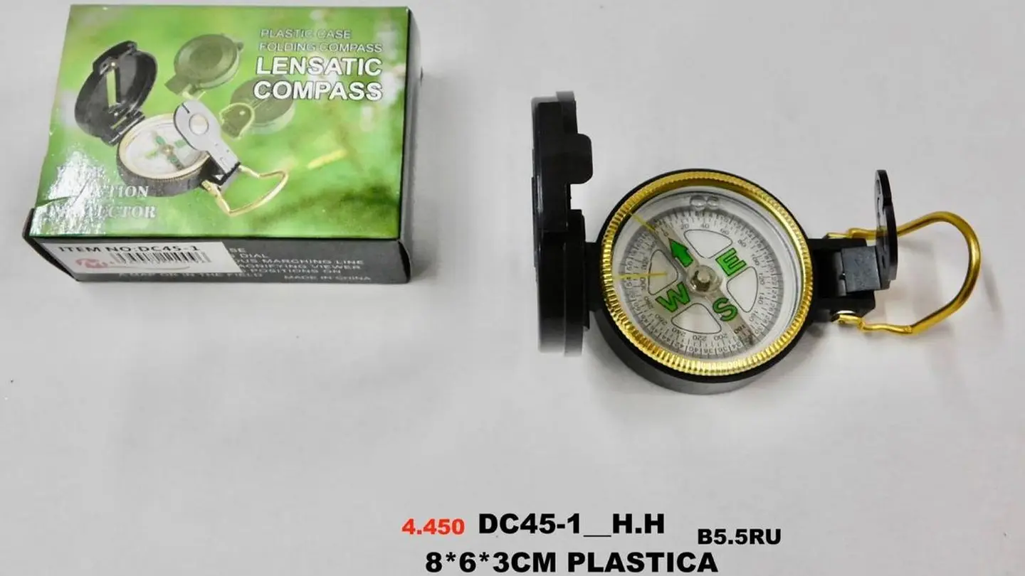 Brújula Lensática de marcha militar Bolsillo Portátil Compas 4