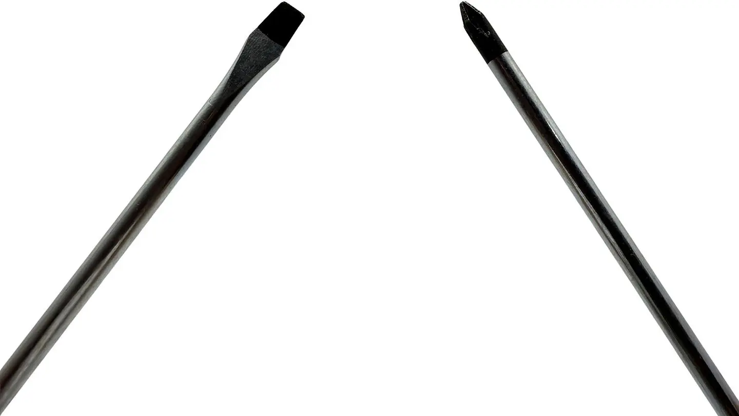 Set X 2U destornilladores plano estrella rojo punta metálica 5