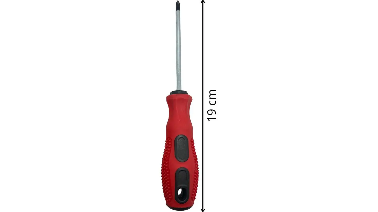 Set X 2U destornilladores plano estrella rojo punta metálica 6
