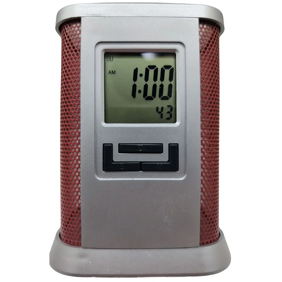 Organizador De Escritorio Con Reloj Digital Multifuncional 1