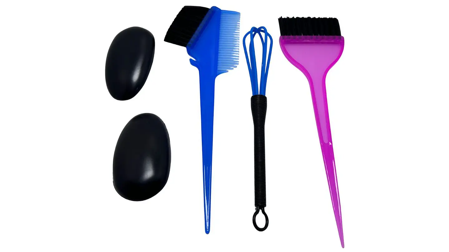Kit De Brochas Para Teñir Cabello Mixer Peine Cuencos Orejas Multicolor 5