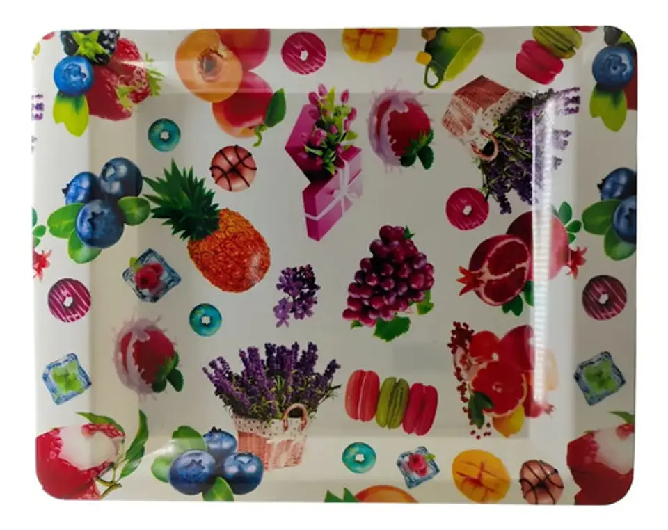 Bandeja Rectangular De Melamina Diseños Eventos 1 2