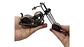 Moto metálica de colección color bronce estilo clásico retro - Miniatura 4