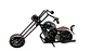 Moto metálica de colección color bronce estilo clásico retro - Miniatura 5
