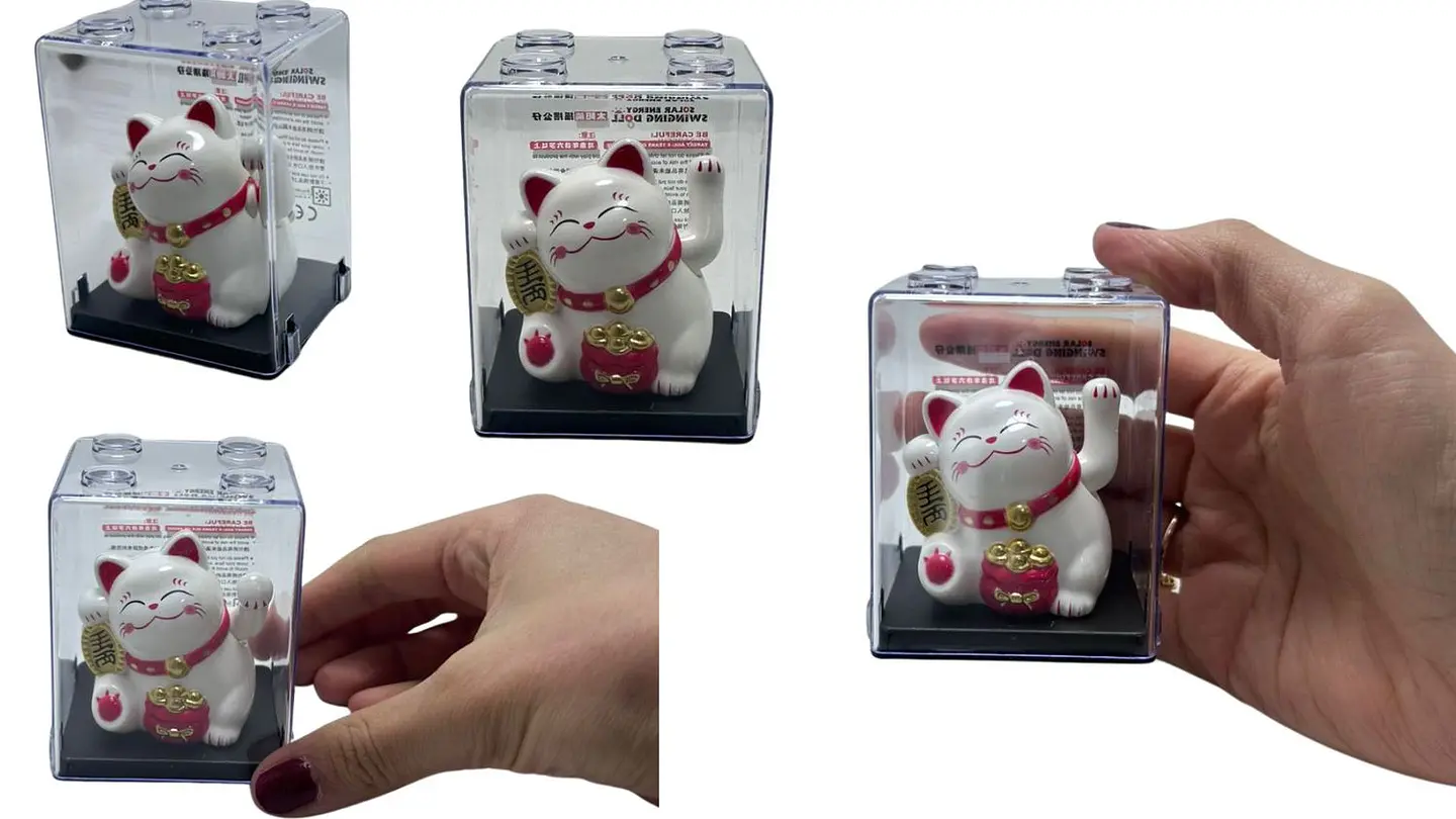 Gato De La Suerte Dorado De Colección Estilo Oriental Zenit 4