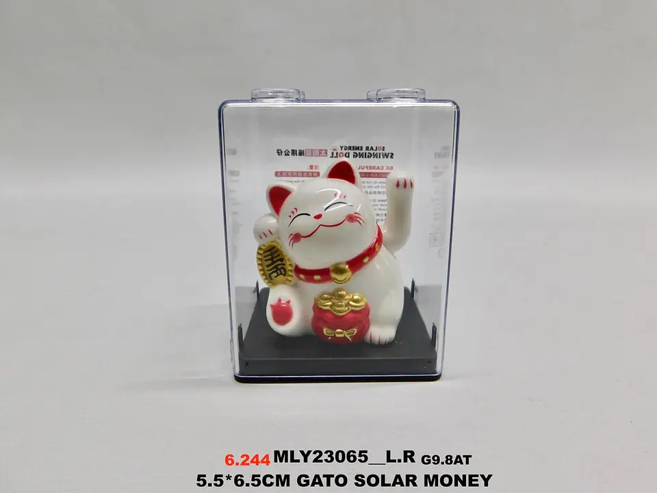 Gato De La Suerte Dorado De Colección Estilo Oriental Zenit 6