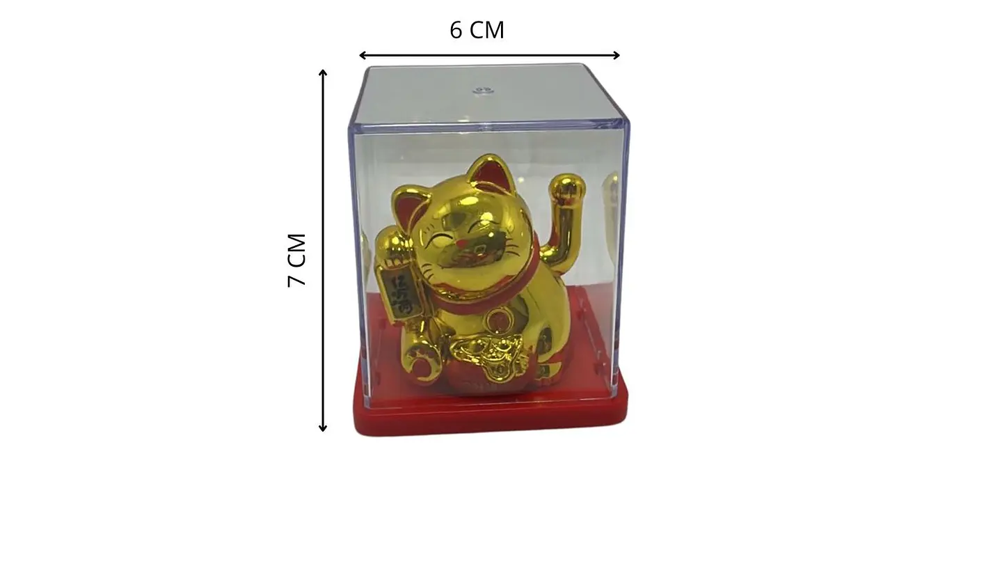 Gato De La Suerte Maneki Neko Tradicional En Colores Clasico 2
