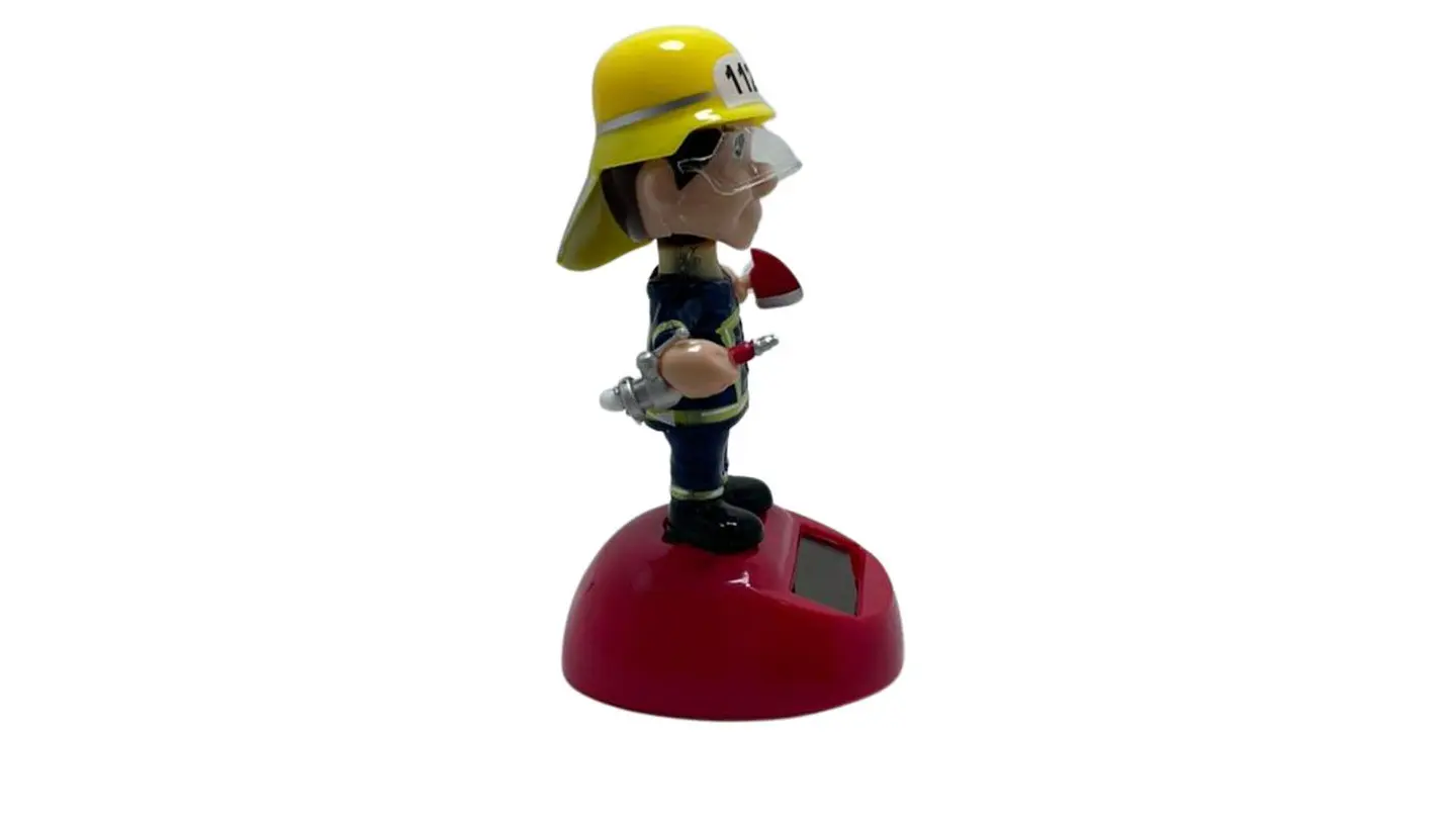 Bombero solar decorativo con movimiento automatico clasico 2
