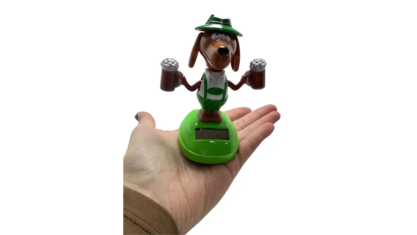 Perro solar decorativo con movimiento automático clasico 4