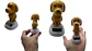 Perro solar decorativo con cabeza móvil por energía solar - Miniatura 1