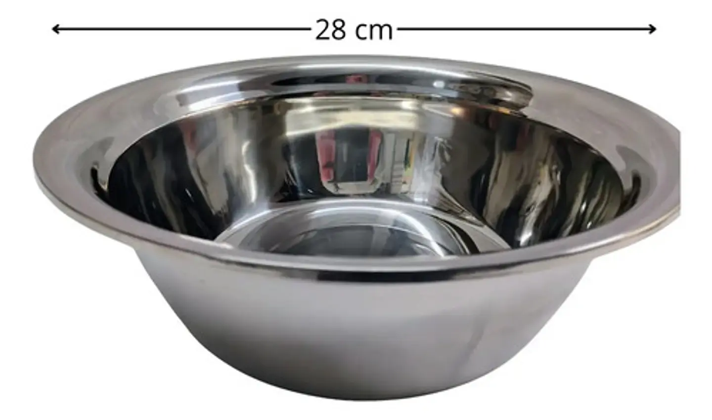 Mesclador Para Ensaladas Bol Acero Inoxidable 24cm Browne 2