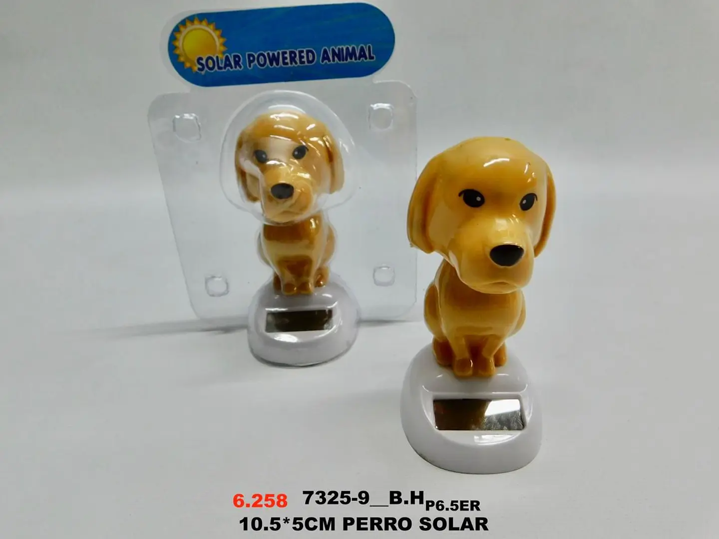 Perro solar decorativo con cabeza móvil por energía solar 6