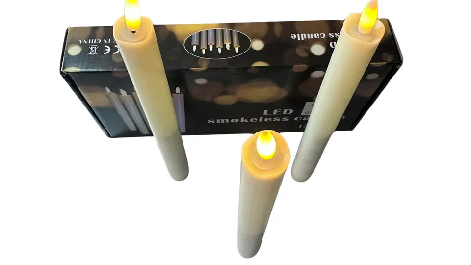 Velas decorativas con pila que alumbran para hogar por und 2