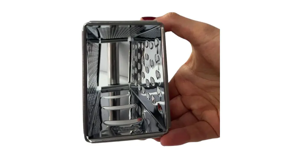 Rallador de acero inoxidable multiuso para cocina ergonomico 3
