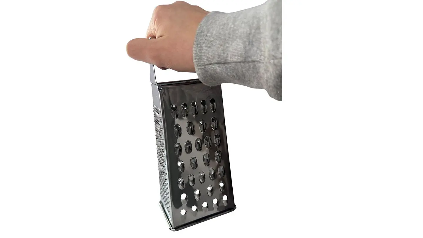 Rallador de acero inoxidable multiuso para cocina ergonomico 4