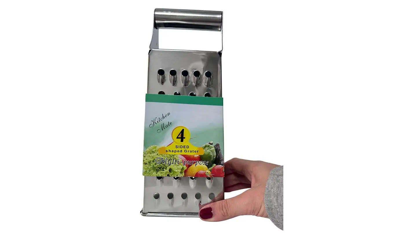 Rallador de acero inoxidable multiuso para cocina ergonomico 6