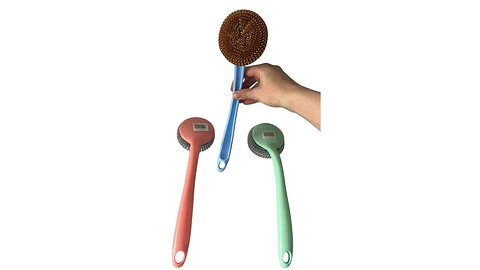 Lava ollas manual resistente ideal para limpieza profunda
