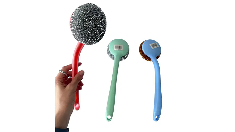 Lava ollas manual resistente ideal para limpieza profunda 2