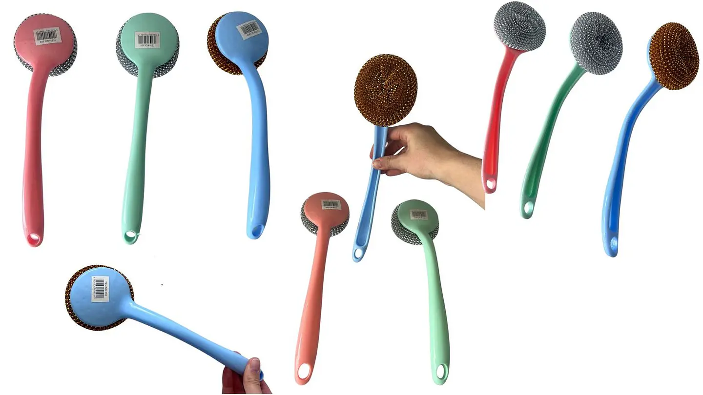 Lava ollas manual resistente ideal para limpieza profunda 3