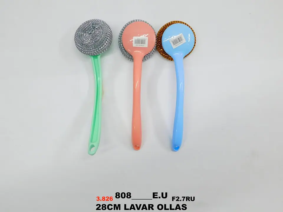Lava ollas manual resistente ideal para limpieza profunda 5
