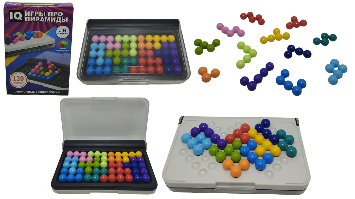 Juguetes Apilables 120 IQ Juego de mesa Portátil Ruso manual 2