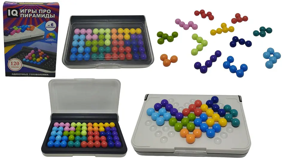 Juguetes Apilables 120 IQ Juego de mesa Portátil Ruso manual 2