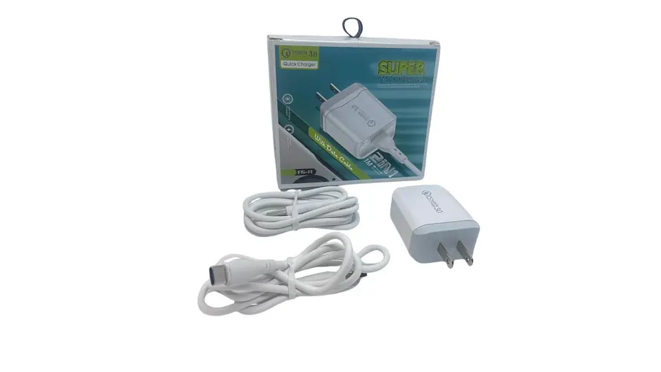 Cargador 30W con doble cable USB Micro y Tipo C rapido ideal 1