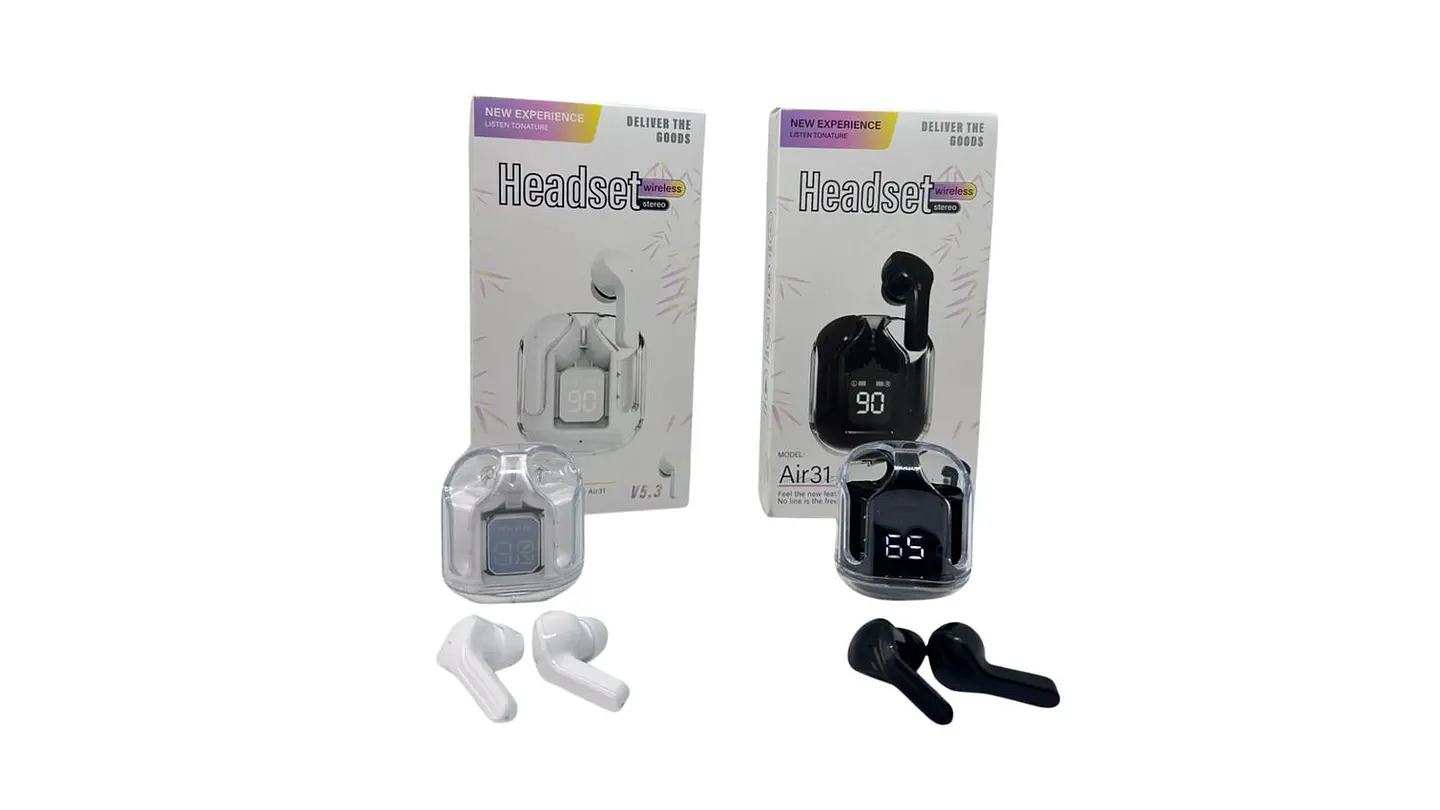 Audifonos inalambricos con estuche recargable y sonido pro 5