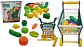 Kit de supermercado carrito frutas y vegetales 27 pcs para simular compras - Miniatura 1