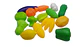 Kit de supermercado carrito frutas y vegetales 27 pcs para simular compras - Miniatura 2