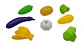 Kit de supermercado carrito frutas y vegetales 27 pcs para simular compras - Miniatura 5