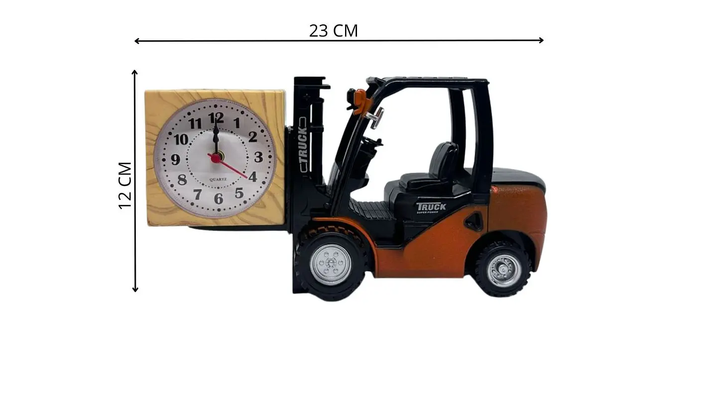 Reloj decorativo figura montacargas estilo moderno elegante 7