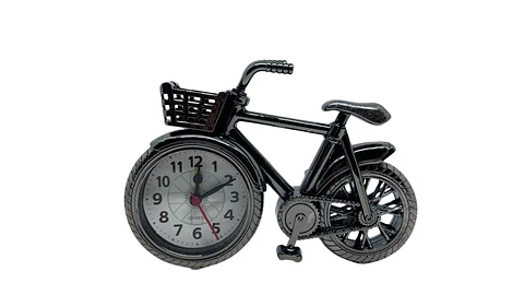 Reloj despertador decorativo modelo bicicleta clasica retrox