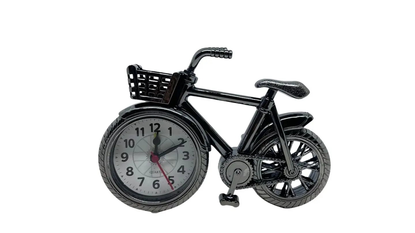 Reloj despertador decorativo modelo bicicleta clasica retrox 1